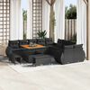 vidaXL Ensemble de canap&eacute; de jardin 13 pcs Noir polyrotin
