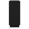 vidaXL Buffet LED Ch&ecirc;ne noir 90 x 32 x 75 cm Bois d'ing&eacute;nierie