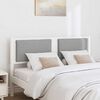vidaXL T&ecirc;te de lit Autre Blanc 140 cm Bois massif en pin