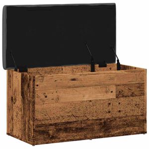 vidaXL Banc de rangement vieux bois 82x42x45 cm bois d'ing&eacute;nierie