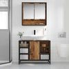 vidaXL &Eacute;tag&egrave;re Murale avec &eacute;tag&egrave;re Bois ancien 65 x 20 x 60 cm