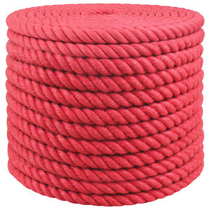 vidaXL Corde en Jute 16 mm Rouge Jute 100% Tossa