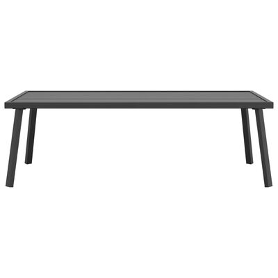 vidaXL Table basse de jardin anthracite 110x55x35 cm acier