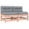 vidaXL Canap&eacute;s centraux avec coussins 2 pcs bois massif douglas