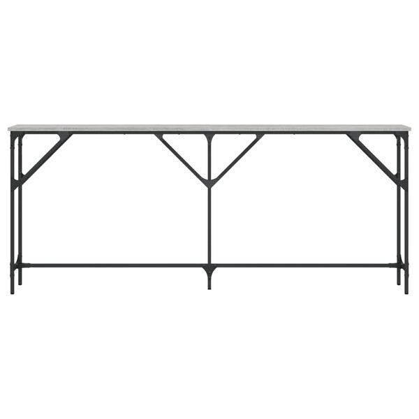 vidaXL Table console sonoma gris 180x23x75 cm bois d'ingénierie