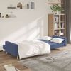 vidaXL Canap&eacute;-lit &agrave; 2 places bleu tissu
