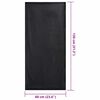 vidaXL Serviettes de chaise d'ext&eacute;rieur 2 pcs Noir 130 x 60 cm