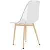vidaXL Chaises &agrave; manger lot de 6 Transparent PET