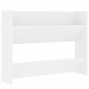 vidaXL Armoire &agrave; chaussures murale Blanc 80x18x60 cm Agglom&eacute;r&eacute;