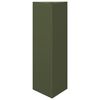 vidaXL Jardini&egrave;re vert olive triangulaire 30x26x75 cm acier