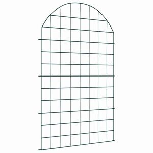 vidaXL Ensemble de cl&ocirc;ture de jardin 8 pc 50 x 80 cm Acier Vert