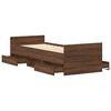 vidaXL Cadre de lit sans matelas ch&ecirc;ne marron 100x200 cm