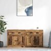 vidaXL Buffets 2 pcs Bois Ancien 70 x 35,5 x 67,5 cm Bois d'ing&eacute;nierie