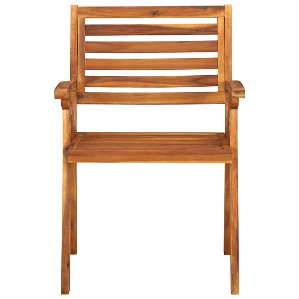vidaXL Chaises de jardin lot de 8 Bois d'acacia solide