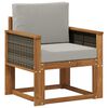 vidaXL Sofa de milieu ext&eacute;rieur Bois d'Acacia Massif Naturel