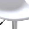 vidaXL Chaises pivotantes &agrave; manger lot de 2 blanc PP