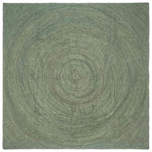 vidaXL Tapis de surface Vert olive 240 x 240 cm Jute