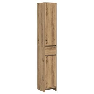 vidaXL Armoire de salle de bain Ch&ecirc;ne artisanal 30 x 33 x 190 cm