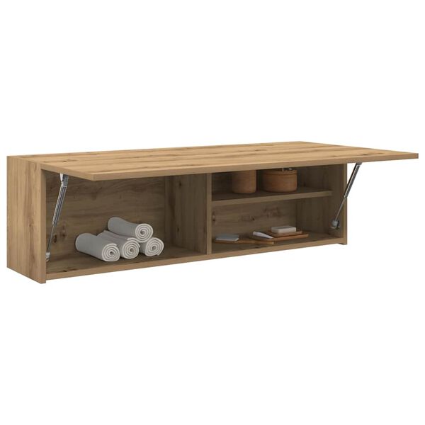 vidaXL Armoire murale de bain ch&ecirc;ne artisanal bois d'ing&eacute;nierie