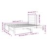 vidaXL Lit coulissant sans matelas 2x(90x190) cm