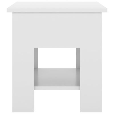 vidaXL Table basse Blanc brillant 40x40x42 cm Bois d'ingénierie