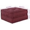 vidaXL Canap&eacute; modulaire marron 70x70x36 tissu