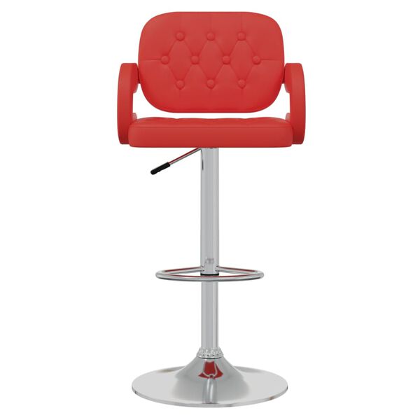 vidaXL Tabourets de bar lot de 2 rouge similicuir