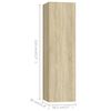 vidaXL Ensemble de meubles TV 3 pcs Ch&ecirc;ne sonoma Bois d'ing&eacute;nierie