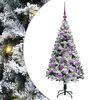 vidaXL Sapin de No&euml;l artificiel Blanc 120 cm PVC, Acier et Plastique