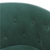 vidaXL Chaise cabriolet de massage vert fonc&eacute; velours