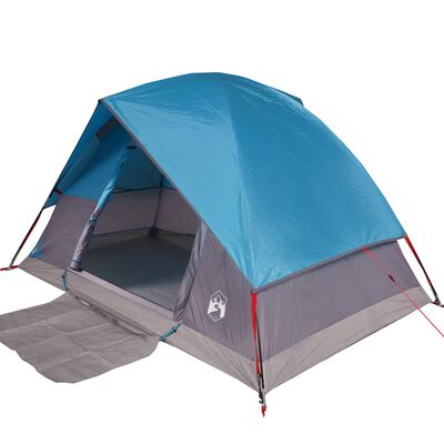 vidaXL Tente de camping à dôme 2 personnes bleu imperméable