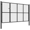 vidaXL Portail de jardin en acier 350 x 150 cm anthracite