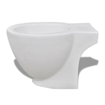 vidaXL Ensemble de bidet et toilette Céramique Blanc