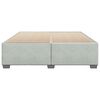 vidaXL Cadre de lit sans matelas gris clair 200x200 cm velours