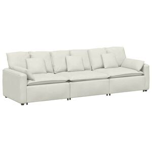 vidaXL Canap&eacute; modulable avec coussins gris clair