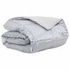 vidaXL Duvet d'&eacute;t&eacute; simple Argent&eacute; 200 x 200 cm Satin et Microfibre