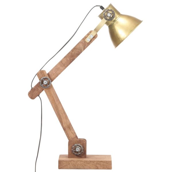 vidaXL Lampe de bureau industrielle Laiton Rond 58x18x90 cm E27