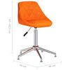 vidaXL Chaise pivotante de salle &agrave; manger Orange Similicuir