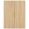 vidaXL Buffet haut Ch&ecirc;ne sonoma 69,5x34x180 cm Bois d'ing&eacute;nierie