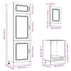 vidaXL Ensemble d'armoires cuisine 7pcs Kalmar blanc bois d'ing&eacute;nierie