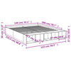 vidaXL Cadre de lit sans matelas noir 140x200 cm