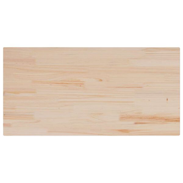 vidaXL Dessus de table 100x50x1,7 cm rectangulaire bois de pin massif