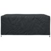 vidaXL Housse pour meubles Uni Noir 220 x 190 x 85 cm 600D