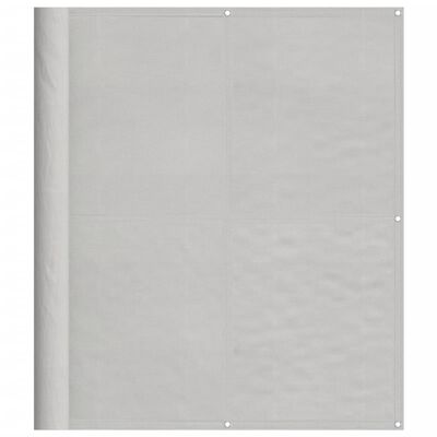 vidaXL Écran de balcon gris clair 120x1000 cm 100% polyester oxford