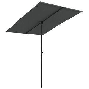 vidaXL Parasol de jardin avec m&acirc;t en aluminium 2x1,5 m Anthracite