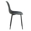 Venture Home Chaises &agrave; manger lot de 2 Polar plastique noir