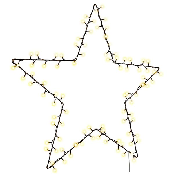 vidaXL Lumi&egrave;res de No&euml;l silhouette d'&eacute;toile 115 LED blanc chaud