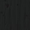 vidaXL Banc Noir 112,5x51,5x96,5 cm Bois de pin massif