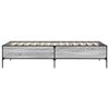 vidaXL Cadre de lit sans matelas sonoma gris 75x190 cm