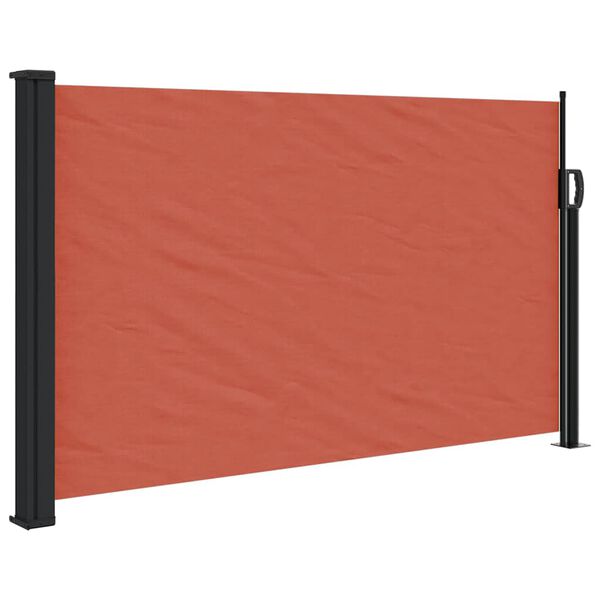 vidaXL Auvent lat&eacute;ral r&eacute;tractable terre cuite 120x600 cm